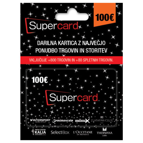 Supercard black 100 EUR