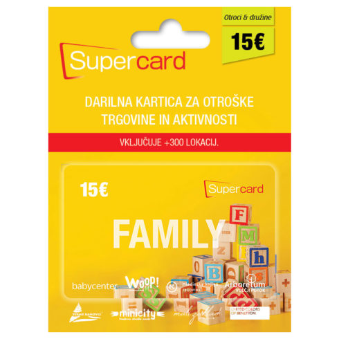 Supercard family 15 EUR