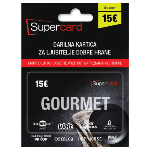 Supercard gourmet 15 EUR
