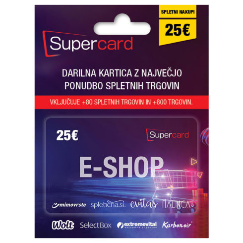Supercard e-shop super-e 25 EUR