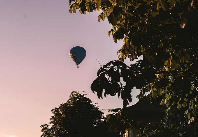 Polet z balonom nad Ljubljano za dve osebi