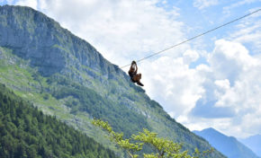 Adrenalinski spust po jeklenici za eno osebo v Bovcu