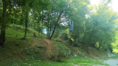 park Soča adrenalin zipline šport gozd narava aktivnosti