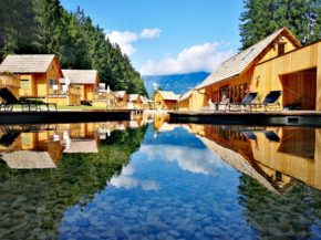 glamping Ribno Bled turizem narava sprostitev gorenjska gourmet kosilo večerja vino