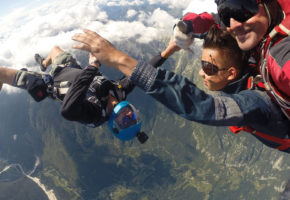 Sky Dive Lesce - Tandemski skok s padalom za eno osebo s slikanjem ali snemanjem