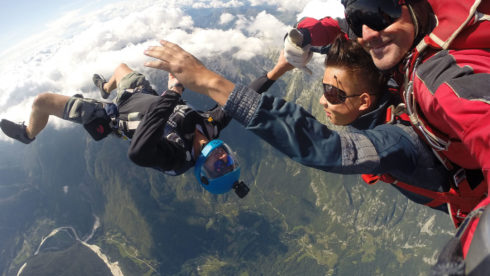 Sky Dive Lesce - Tandemski skok s padalom za eno osebo s slikanjem ali snemanjem