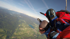 Sky Dive Lesce - Tandemski skok s padalom za eno osebo na gorenjskem