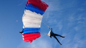 Skydive Ljubljana - Skok v tandemu z zunanjo kamero za eno osebo